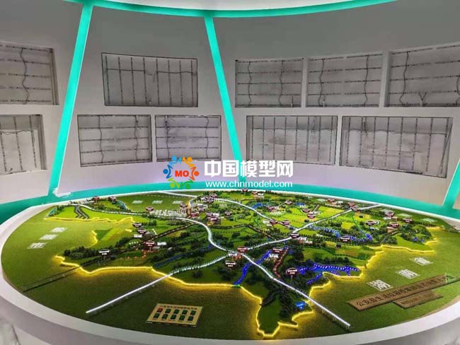 農(nóng)村生活垃圾收集轉(zhuǎn)運系統(tǒng)沙盤模型