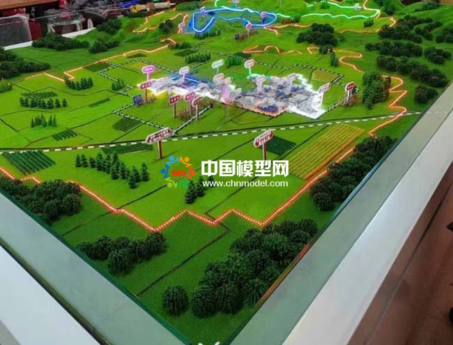 村鎮(zhèn)疫情防控沙盤模型