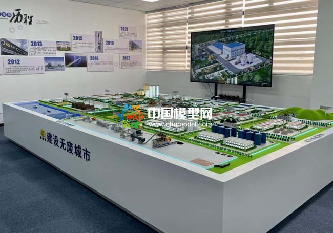 建設(shè)無(wú)廢城市沙盤模型