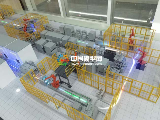 智慧工廠產品生產組裝線沙盤模型