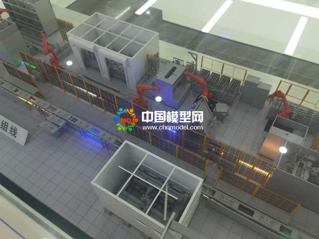 智慧工廠產品生產組裝線沙盤模型