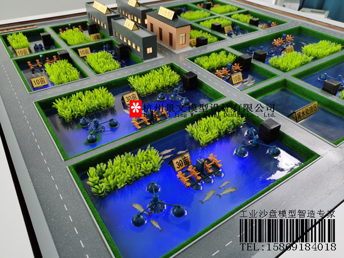 標(biāo)準(zhǔn)化池塘養(yǎng)殖模式沙盤(pán)模型
