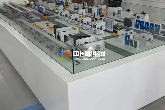 工業(yè)機(jī)器人自動(dòng)化車間生產(chǎn)線沙盤(pán)模型