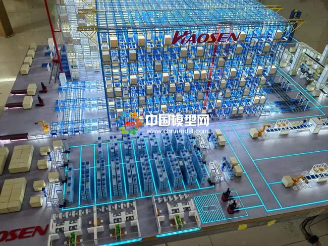 汽車行業(yè)智能物流倉(cāng)儲(chǔ)集成沙盤(pán)模型