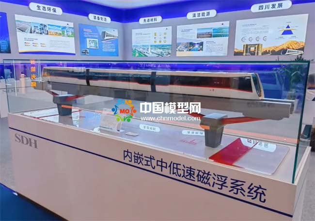 內(nèi)嵌式中低速磁浮系統(tǒng)沙盤模型