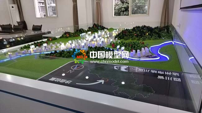 達川區(qū)規(guī)劃沙盤模型