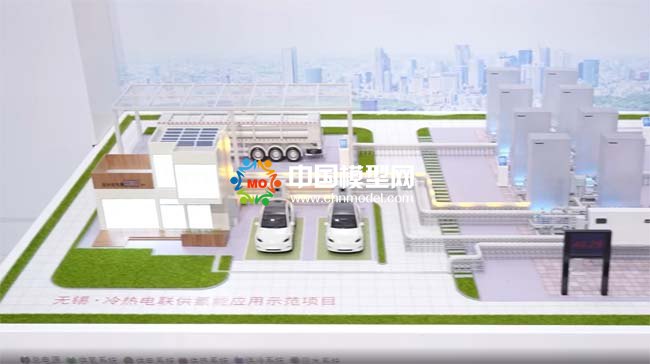 冷熱電聯(lián)供氫能應用沙盤模型