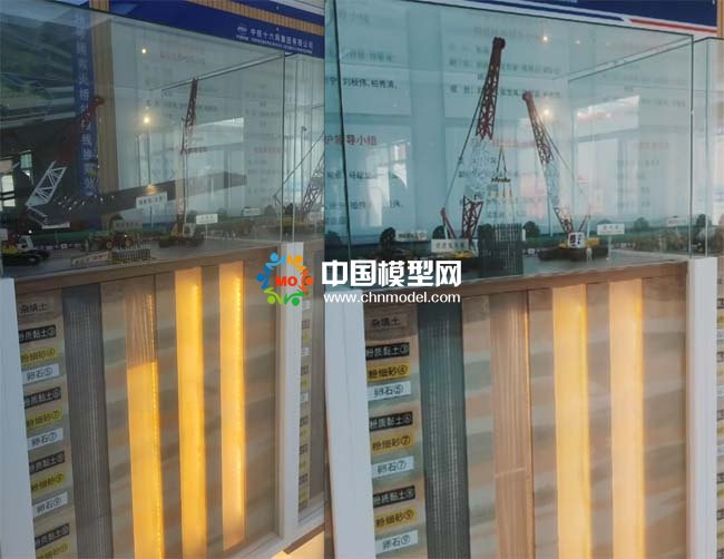 地鐵軌道交通地連墻施工沙盤模型