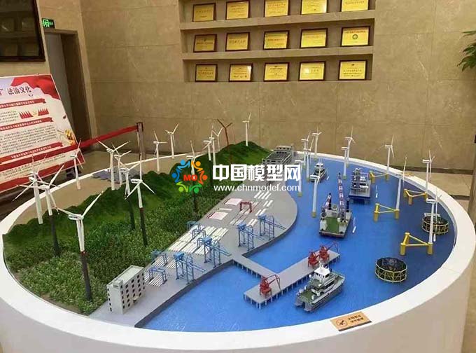 風(fēng)電配套碼頭沙盤模型舟山模型公司