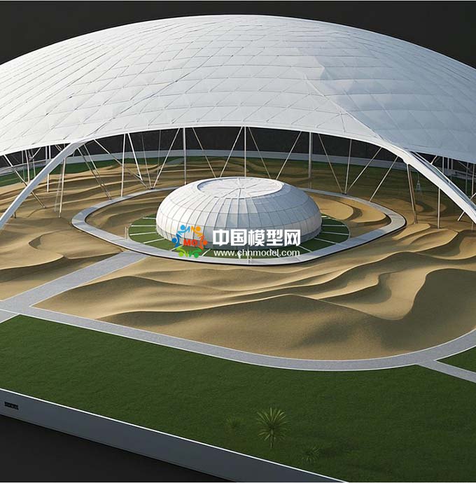 膜結(jié)構(gòu)氣膜沙盤模顛覆傳統(tǒng)，重塑空間新形態(tài)