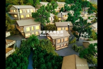 鄉(xiāng)伴攬樹山房建筑模型，展示沙盤模型